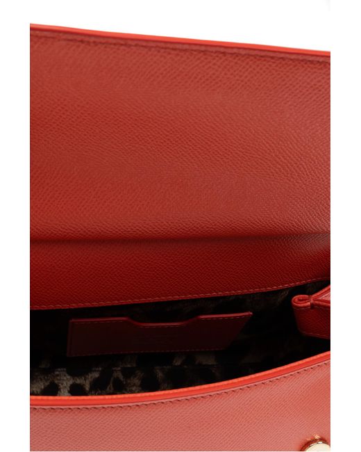 Dolce & Gabbana Red Sicily Mini Shoulder Bag