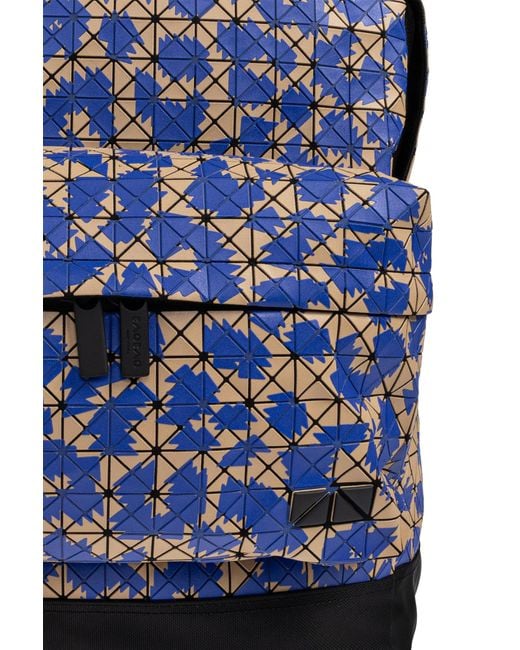 Issey Miyake Black Backpack With A Geometric Pattern for men