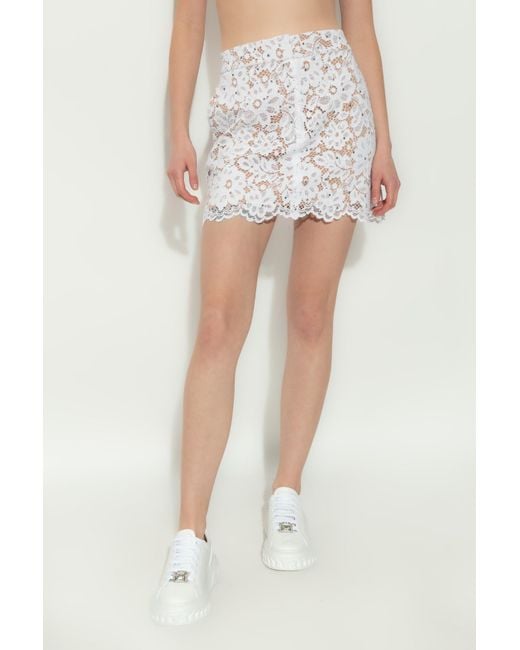 MICHAEL Michael Kors White Lace Skirt
