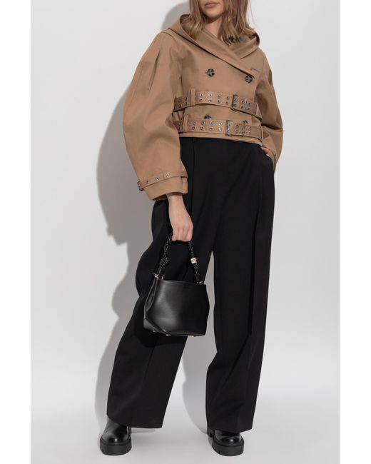 Ganni Black Hooded Jacket