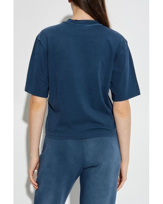 Off-White c/o Virgil Abloh Blue T-Shirt With Logo