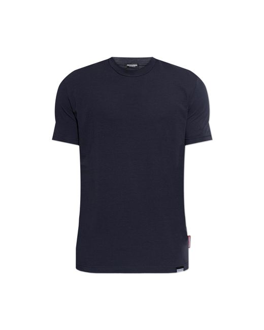 DSquared² Blue Underwear T-Shirt With A Round Neckline for men