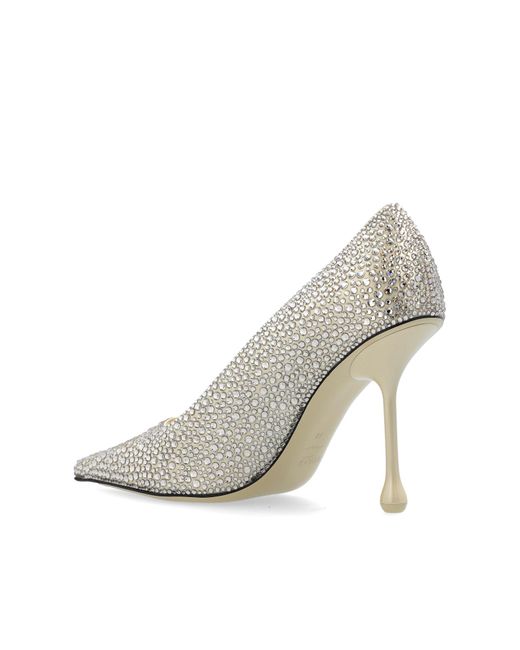 Jimmy Choo White Heeled Shoes "Ixia"