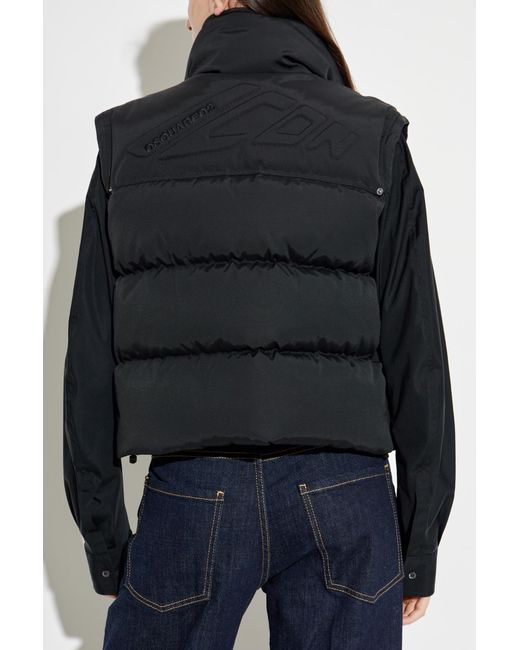 DSquared² Black Vest With Logo