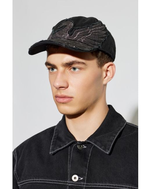 DIESEL Black Cap With Visor 'C-Phenix' for men