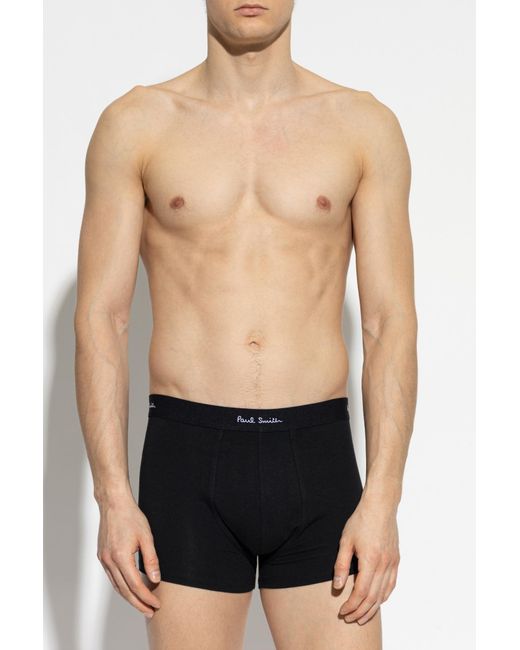 Paul Smith Black Five-Pack Of Boxer Shorts for men