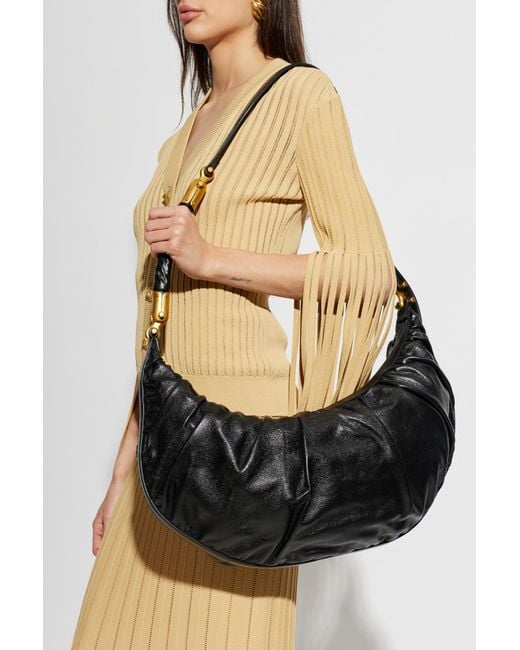 Balmain Black Shoulder Bag 'Hobo'