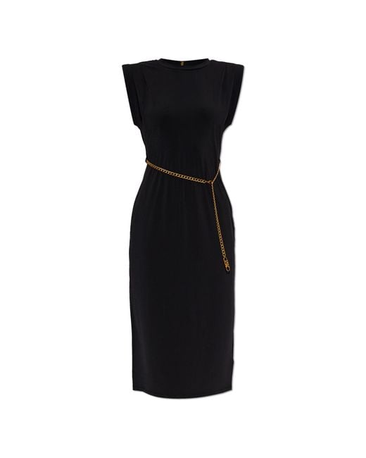 MICHAEL Michael Kors Black Dress With Decorative Chain