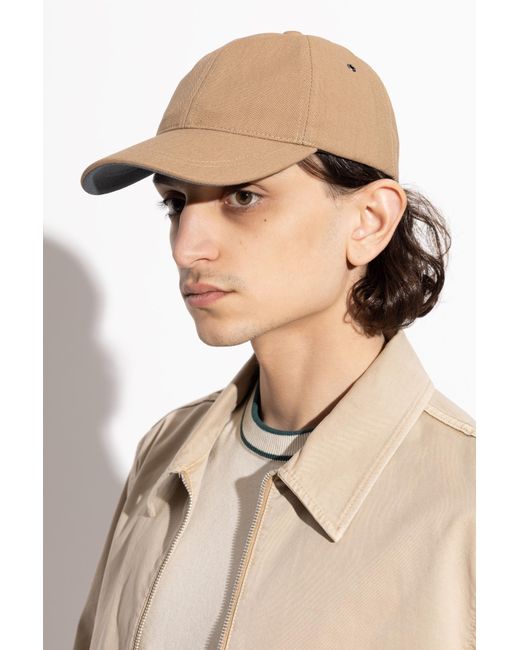 Paul Smith Natural Baseball Cap for men