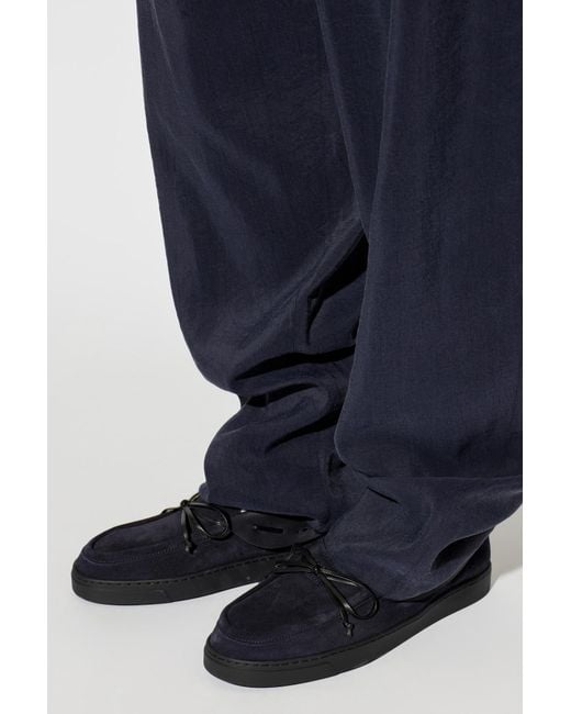 Giorgio Armani Black Suede Shoes for men