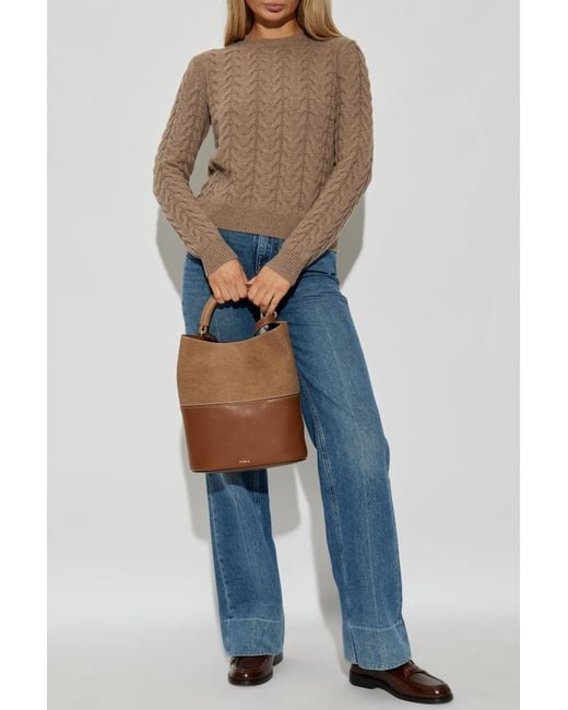 Max Mara Brown Cashmere Sweater "Aramis"