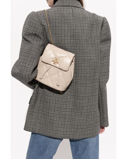 Tory Burch Natural Kira Diamond Small Backpack
