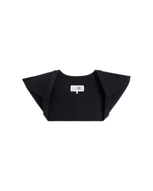 MM6 by Maison Margiela Black Stiffened Bolero