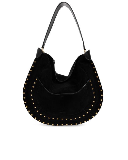 Isabel Marant Black Suede 'Hobo' Bag