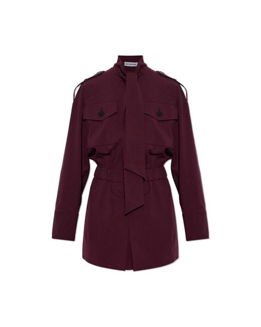 Self-Portrait Purple Jumpsuit With Belt