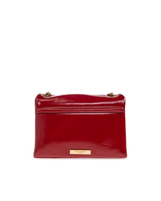 Kurt Geiger Red Shoulder Bag 'Kensington Medium'
