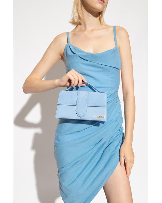 Jacquemus Leather 'le Grand Bambino' Shoulder Bag in Light Blue (Blue) Lyst
