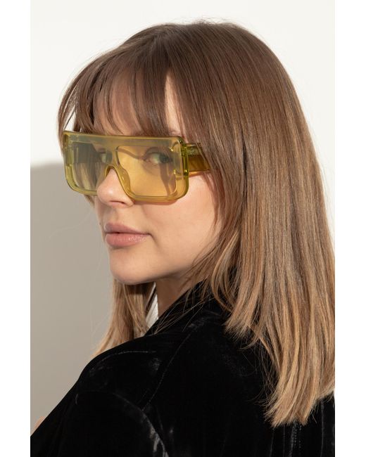 Rick Owens Yellow Sunglasses