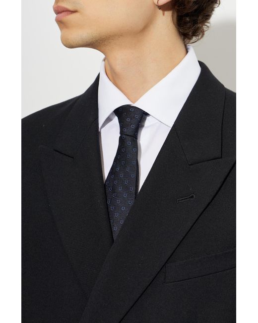 Ferragamo Blue Silk Tie for men