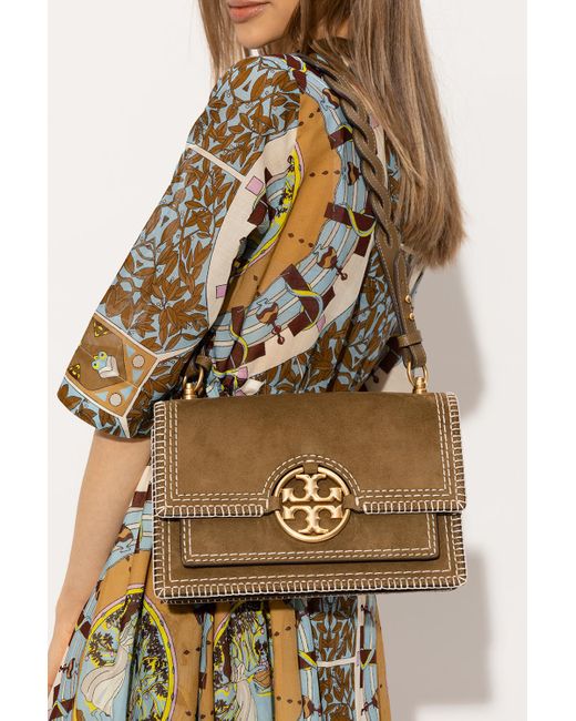 Tory Burch 'miller' Shoulder Bag in Brown Lyst
