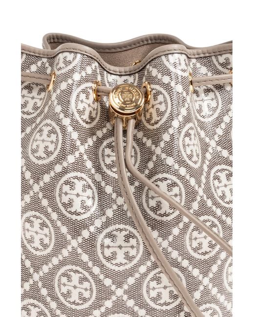 Tory Burch White 'Mini' Monogram Bag