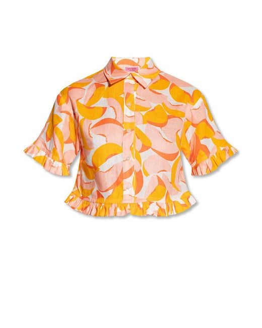 Kate Spade Orange Shirt With Motif Of Fruits