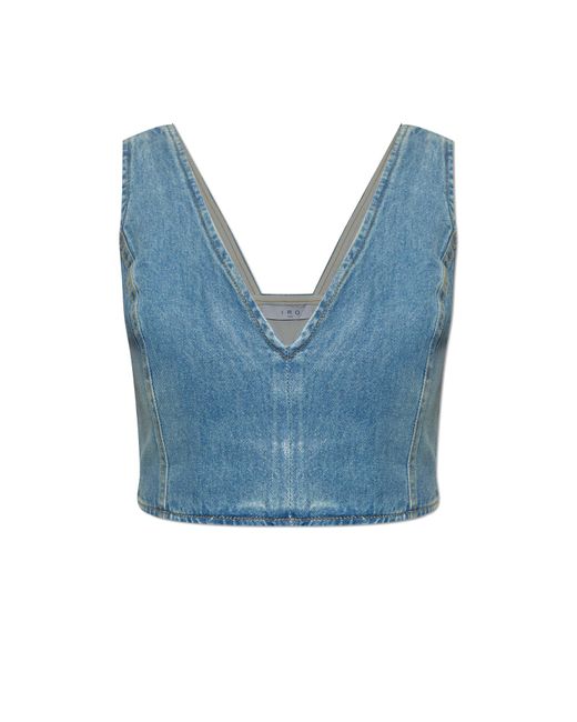 IRO Blue Denim Top 'Illian'