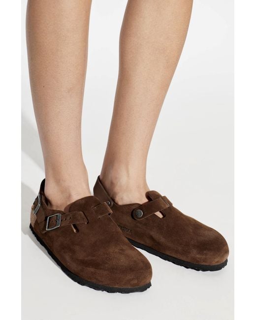 Birkenstock Brown 'Tokio Ii Suede' Slides
