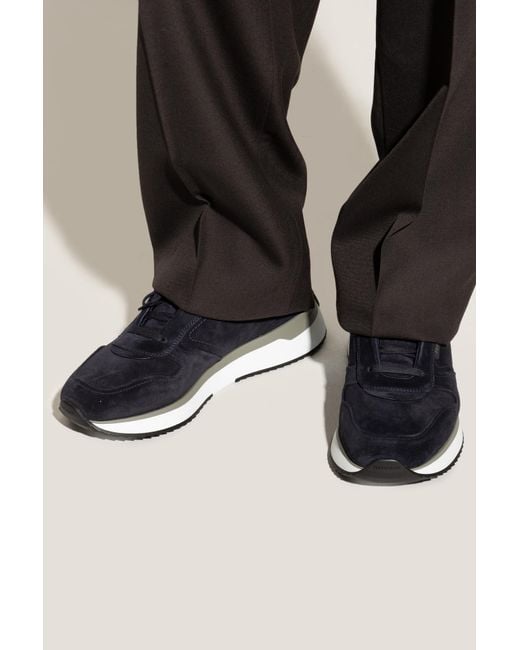Ferragamo Black Sports Shoes 'America' for men
