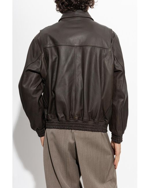 Arma Black Leather Jacket 'Bari' for men