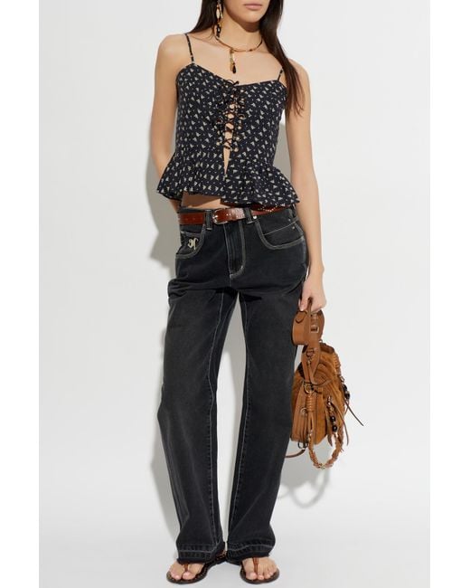 Isabel Marant Black Top "Dolma"