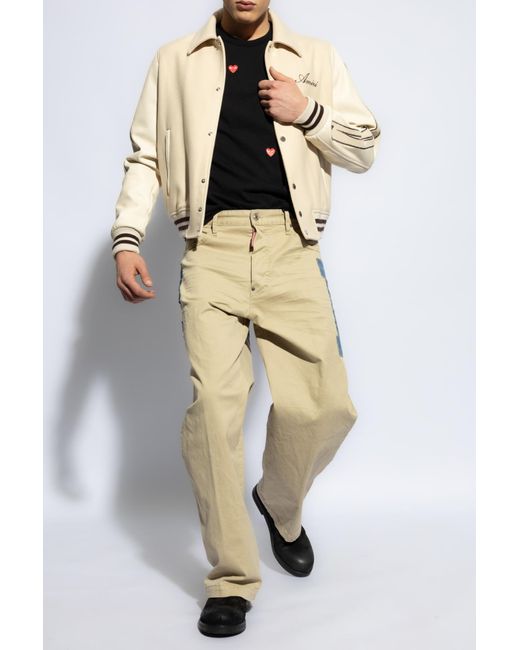 DSquared² White Pants With Patches for men