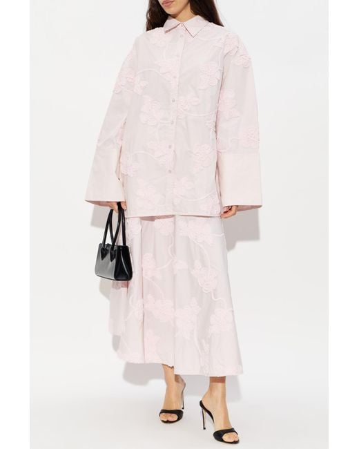 ROTATE BIRGER CHRISTENSEN Pink Skirt With Pockets