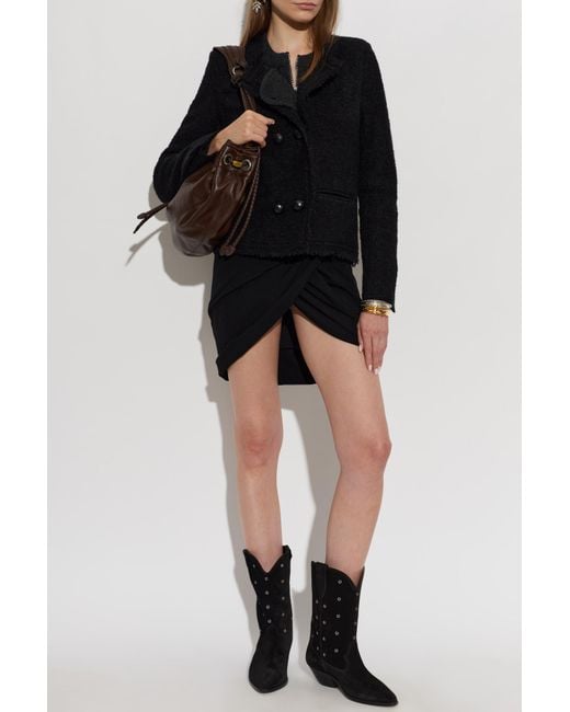Isabel Marant Black "Suely" Tweed Blazer