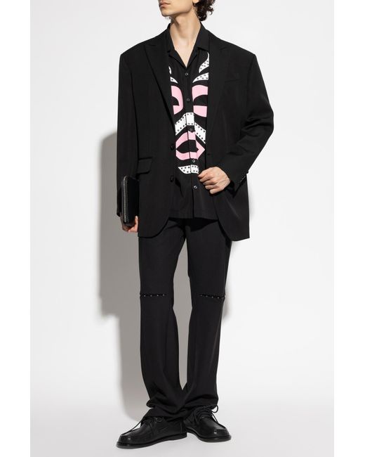 DSquared² Black Creased Trousers for men