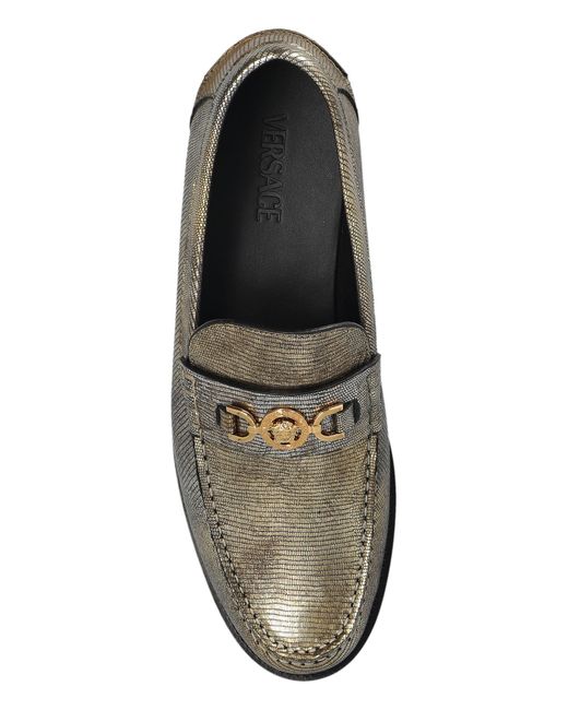 Versace Natural Leather Loafers for men