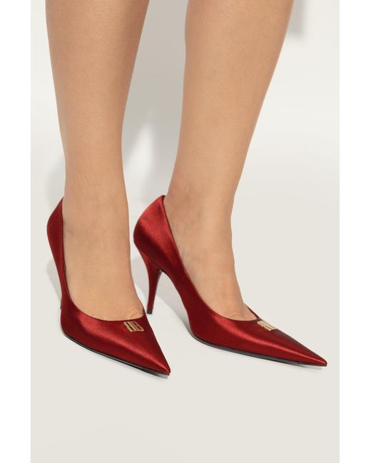 Balenciaga Red Heeled Shoes "Avenue Bb Editor"