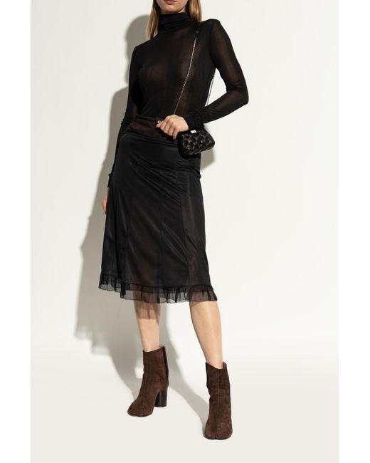 Maison Margiela Brown Ankle Boots With 'Tabi' Toe