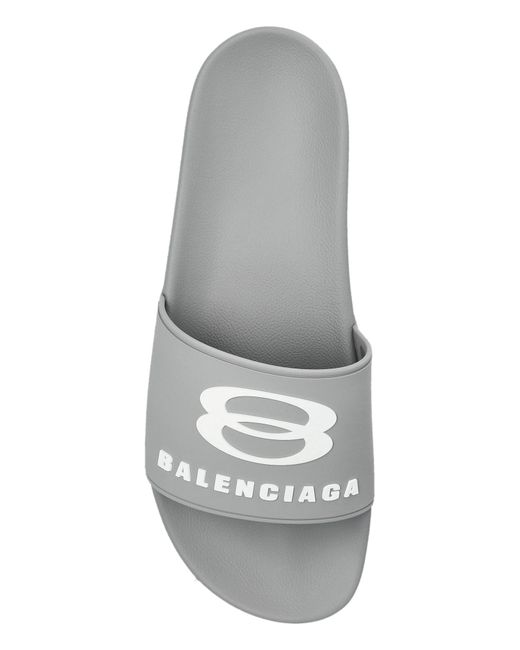 Balenciaga White Rubber Flip-Flops for men