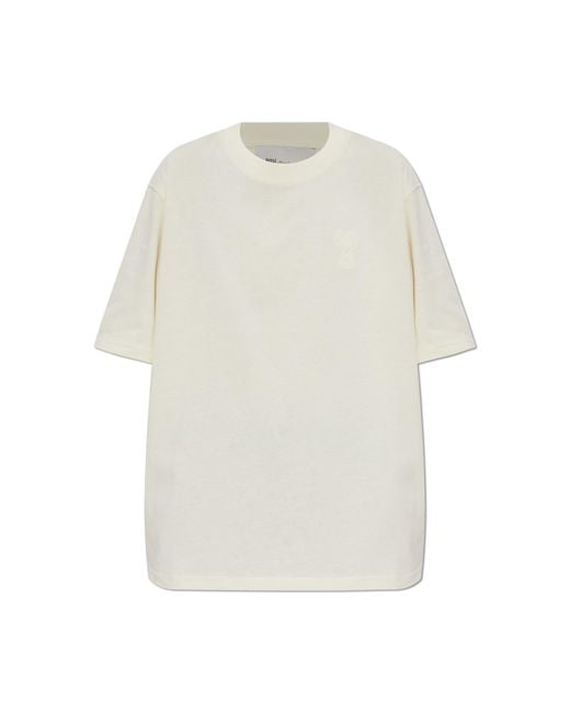 AMI White T-Shirt With Logo