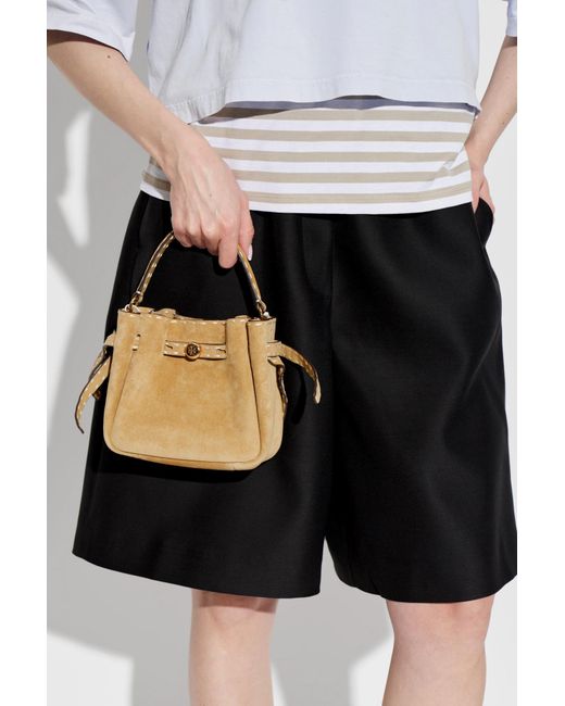Tory Burch Metallic Romy Mini' Hand-Held Bag