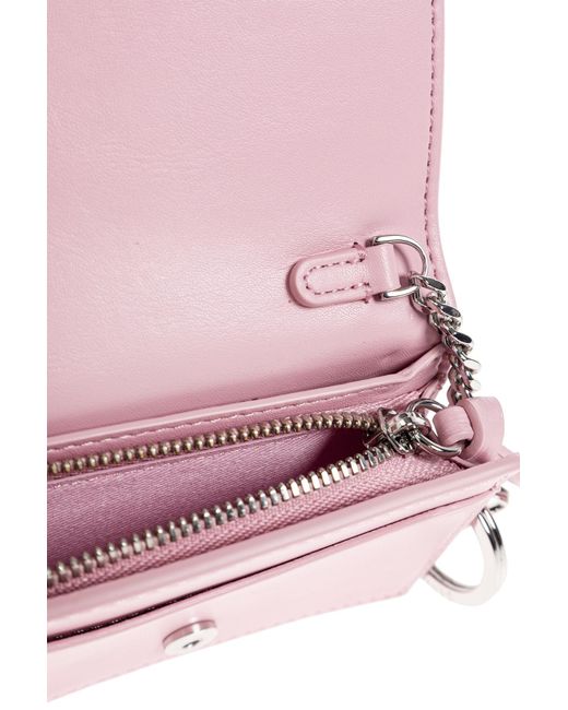 Ganni Pink Wallet With Print