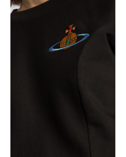 Vivienne Westwood Black Sweatshirt With Logo,