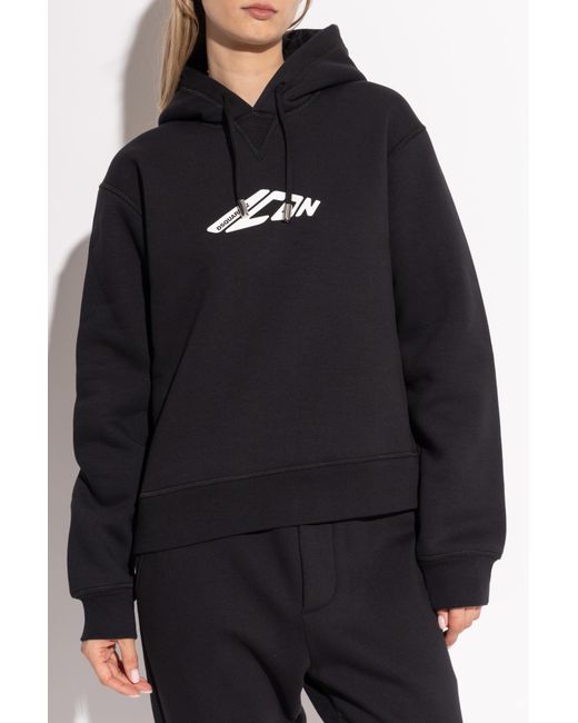 DSquared² Black Sweatshirt With Print