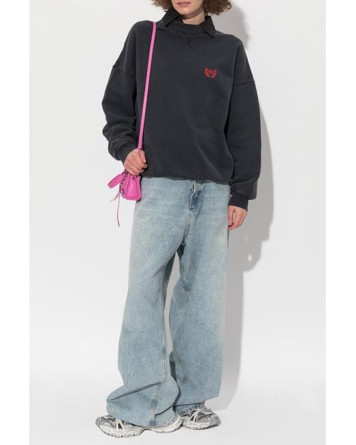 Balenciaga Blue Sweatshirt With Shirt