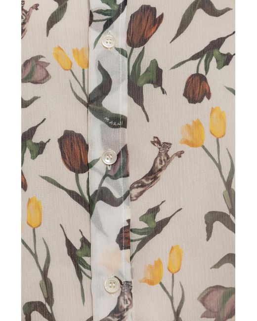 Marni White Silk Shirt