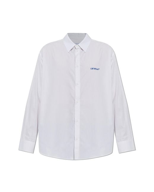 Off-White c/o Virgil Abloh White Shirt With Logo for men