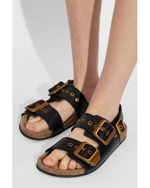 AllSaints Black 'Staffa' Sandals