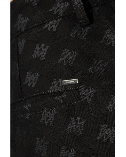 Amiri Black Monogram Shorts for men