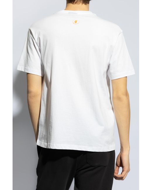Save The Duck White Printed T-shirt, for men